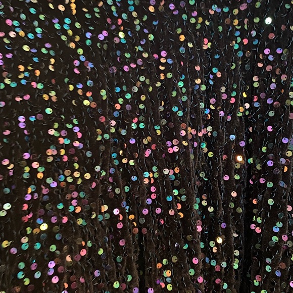 Torrid Black Sequin Women's Top Plus O/S fits plus size - Picture 6 of 6